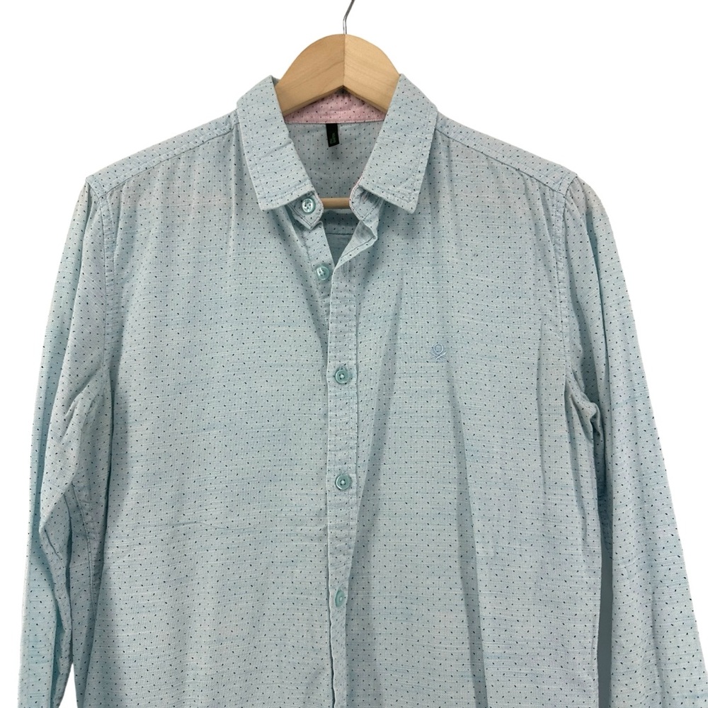 United Colors of Benetton Cotton Embroidered Button Down - Picture 4 of 11